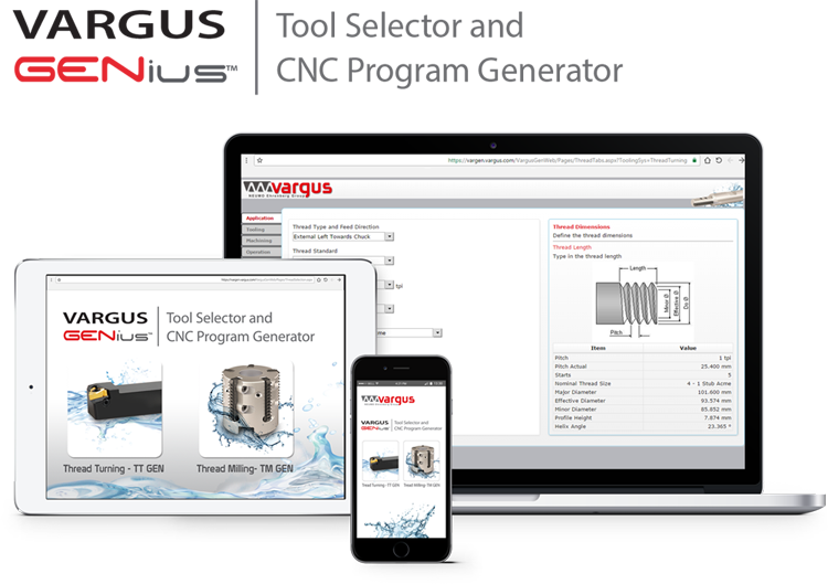 Vargus Genius Tool Selector and CNC Program Generator